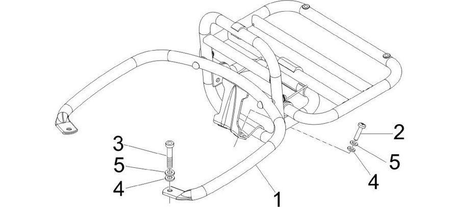 Rear luggage rack