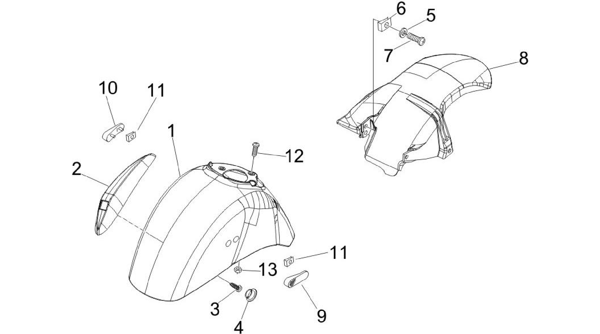 Wheel huosing - Mudguard