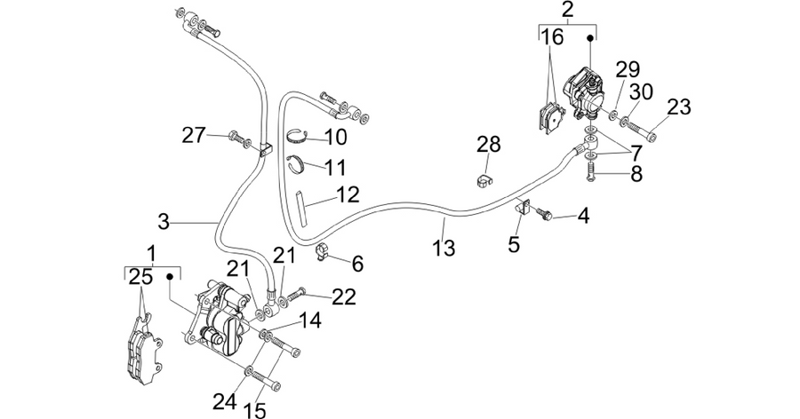 Brakes pipes - Calipers