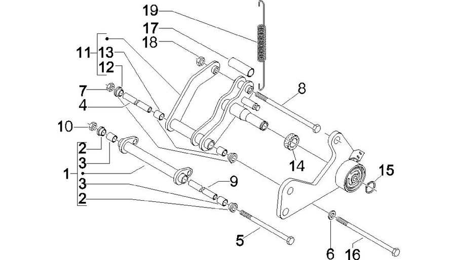 Swinging arm