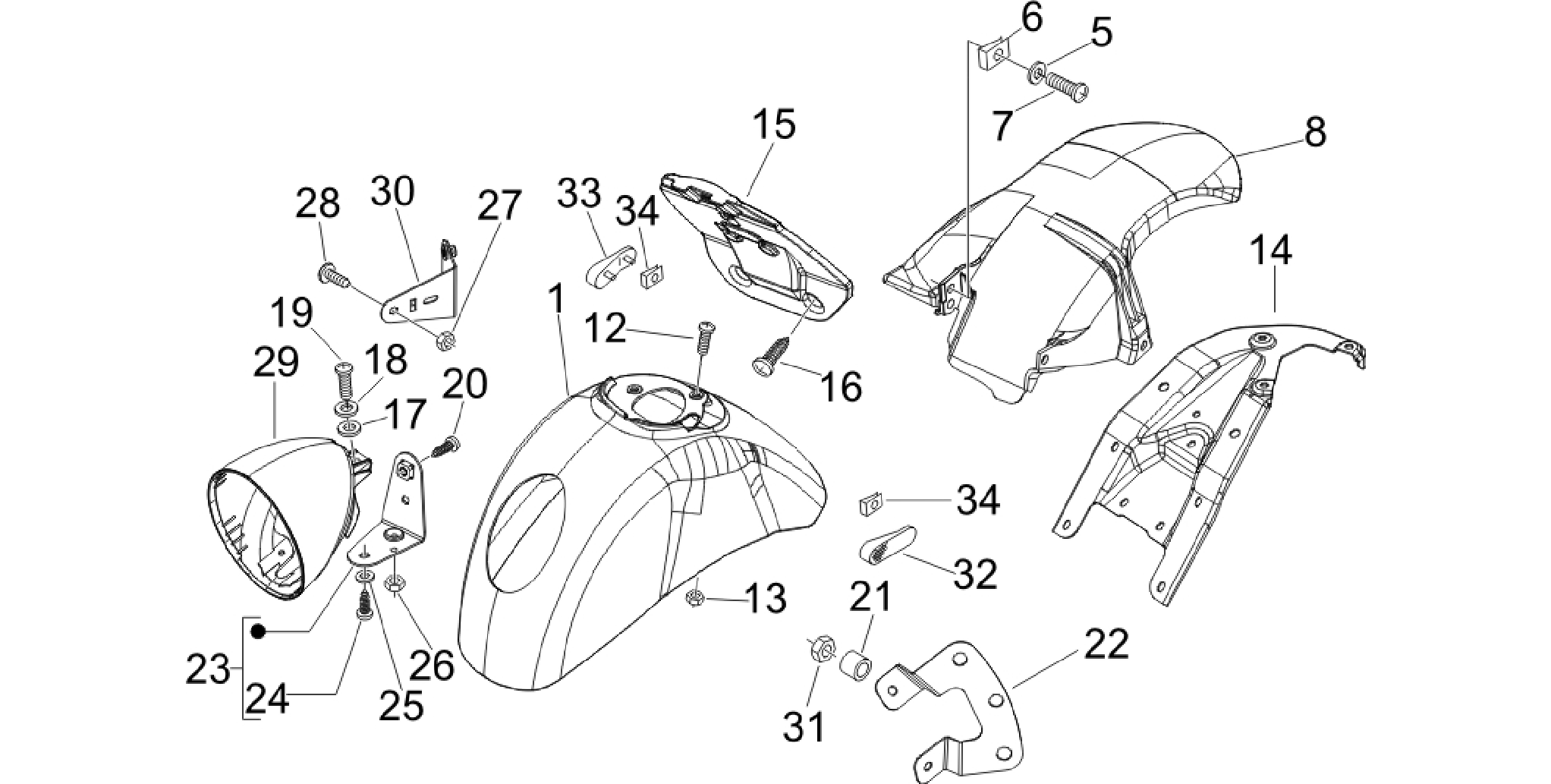 Wheel huosing - Mudguard