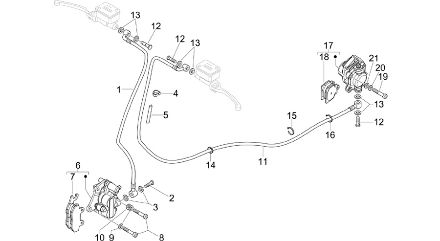 Brakes pipes - Calipers