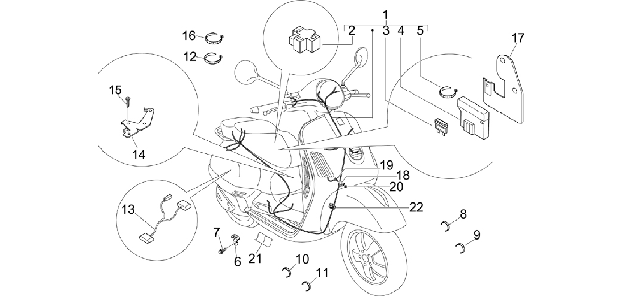 Main cable harness
