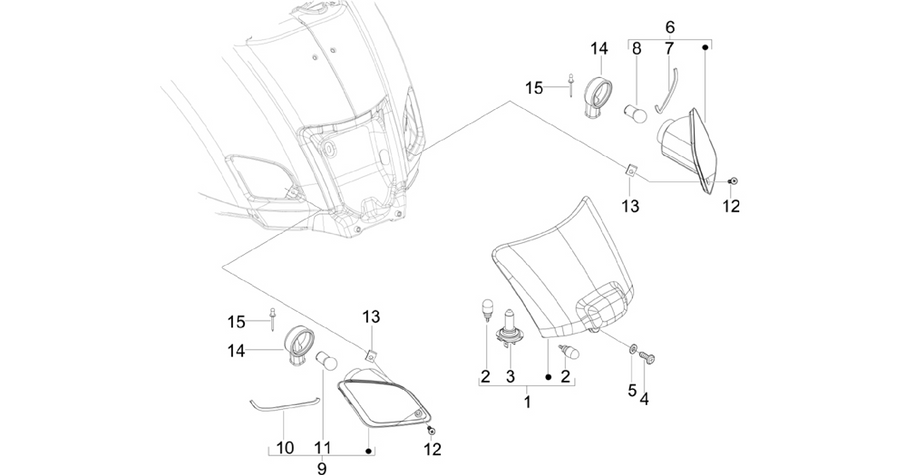 Rear headlamps - Turn signal lamps