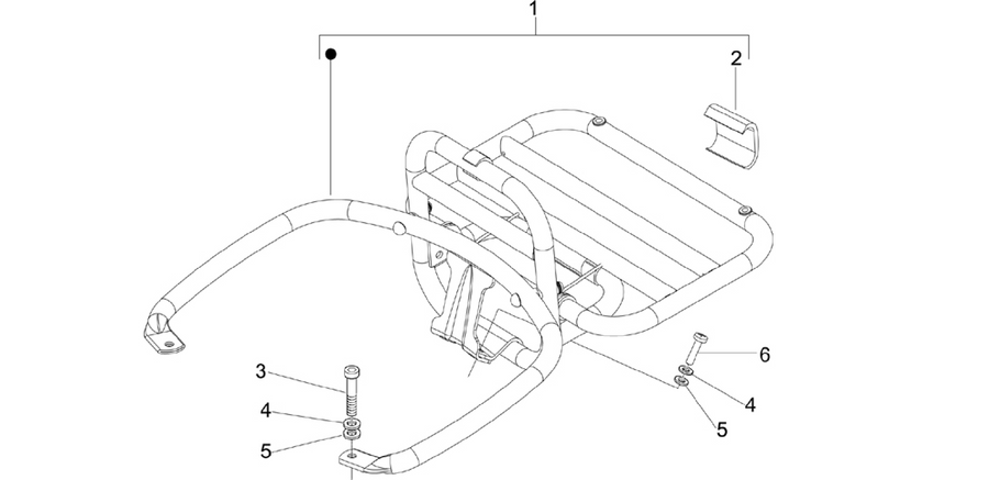 Rear luggage rack