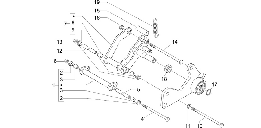 Swinging arm