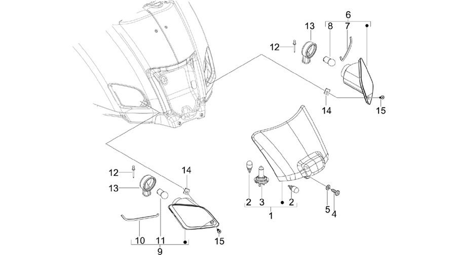Rear headlamps - Turn signal lamps