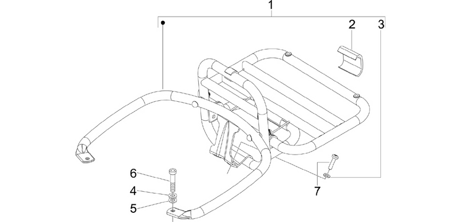 Rear luggage rack