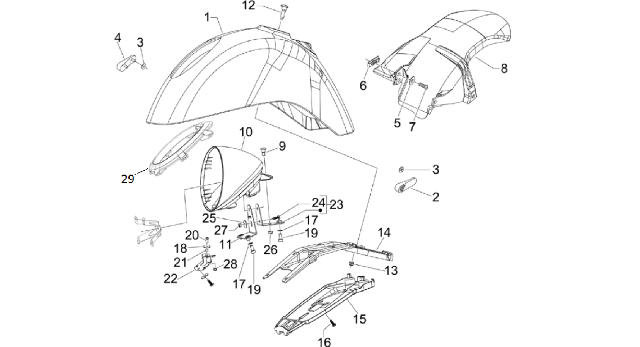 Wheel huosing - Mudguard