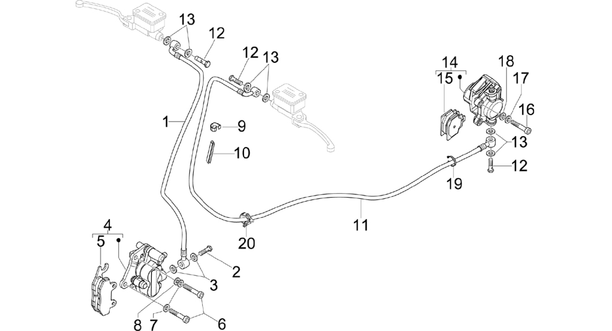 Brakes pipes - Calipers
