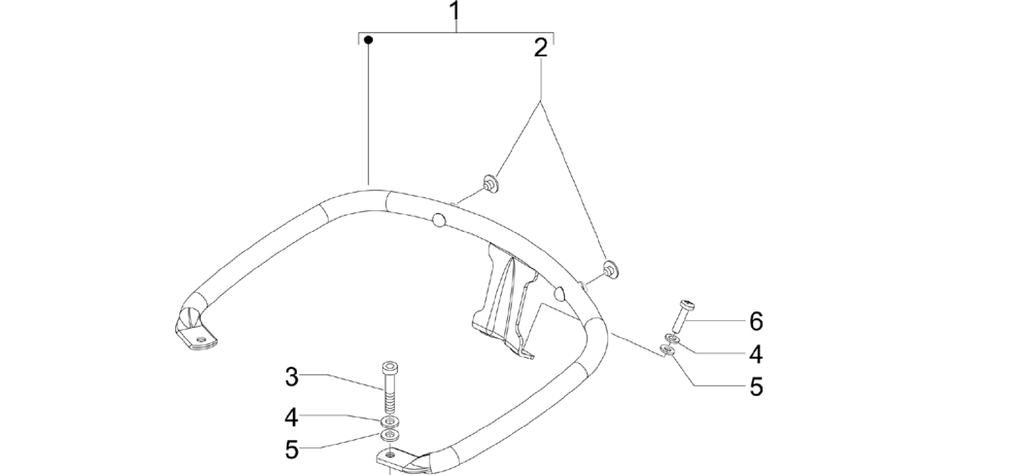 Rear luggage rack