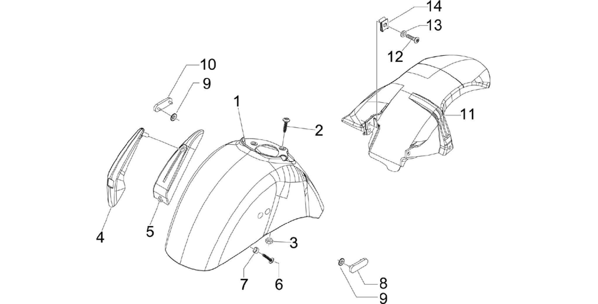 Wheel huosing - Mudguard