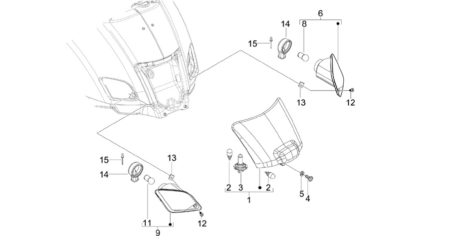 Rear headlamps - Turn signal lamps