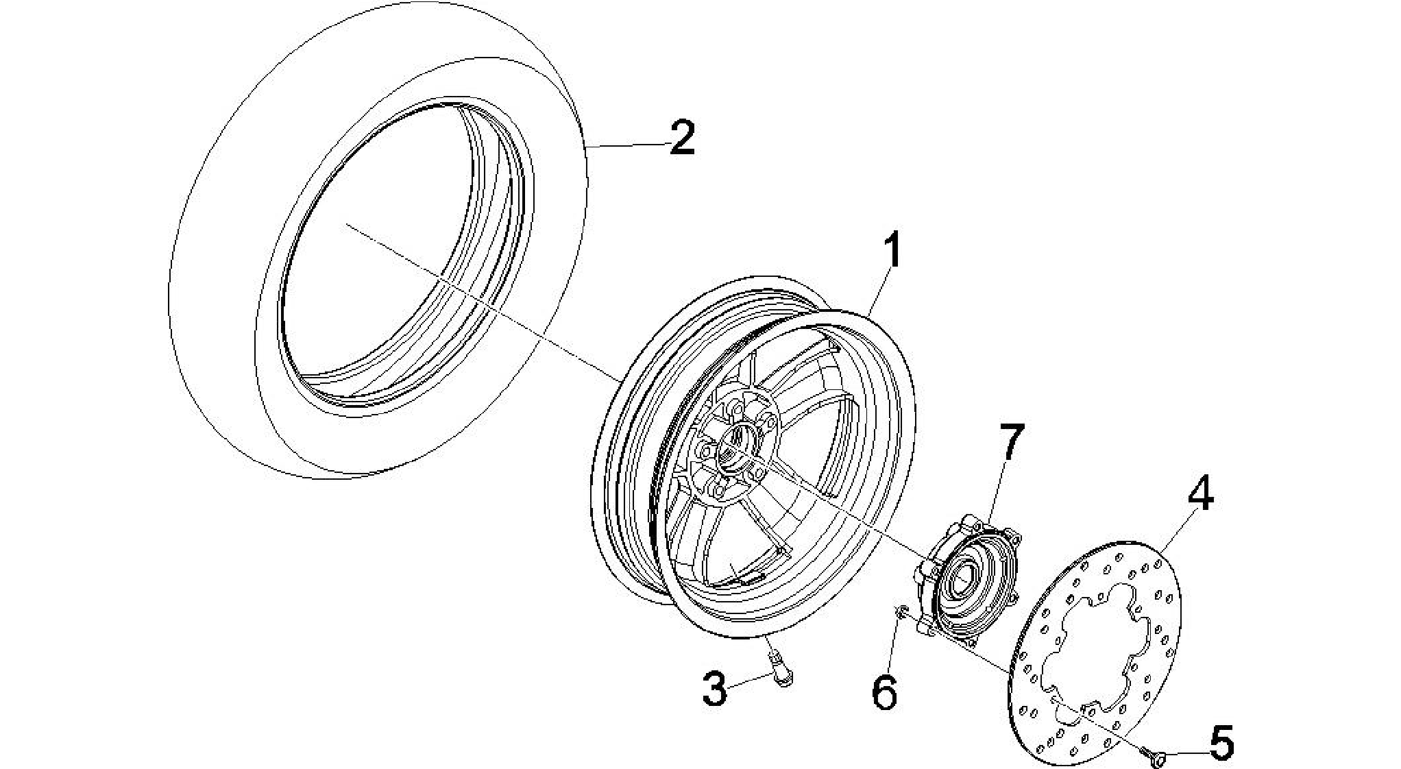Rear wheel