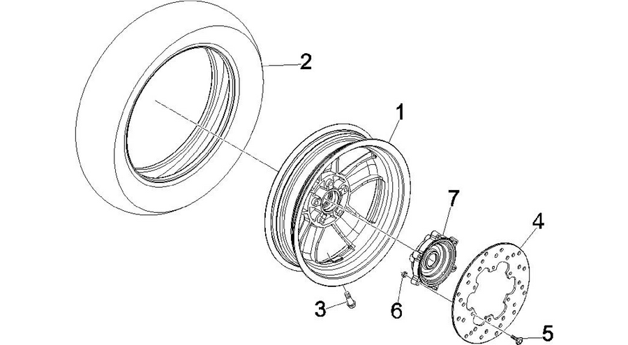 Rear wheel