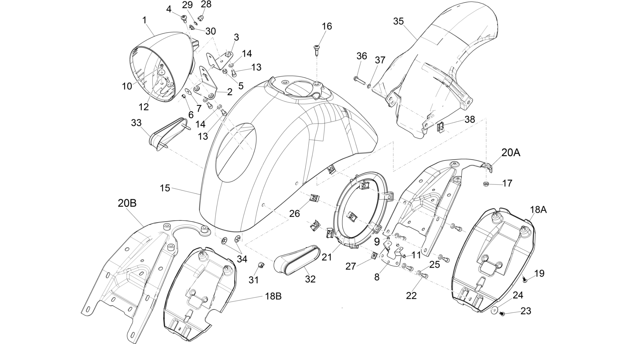 Wheel huosing - Mudguard