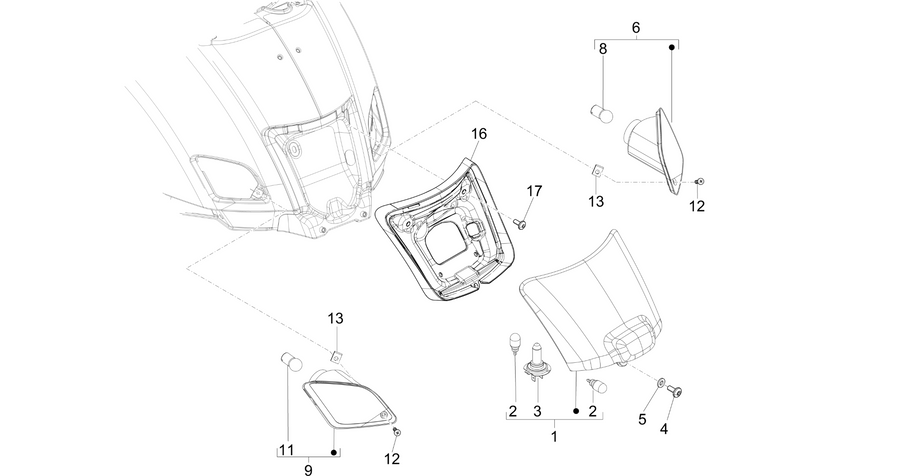 Rear headlamps - Turn signal lamps