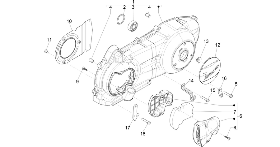 Crankcase cover - Crankcase cooling