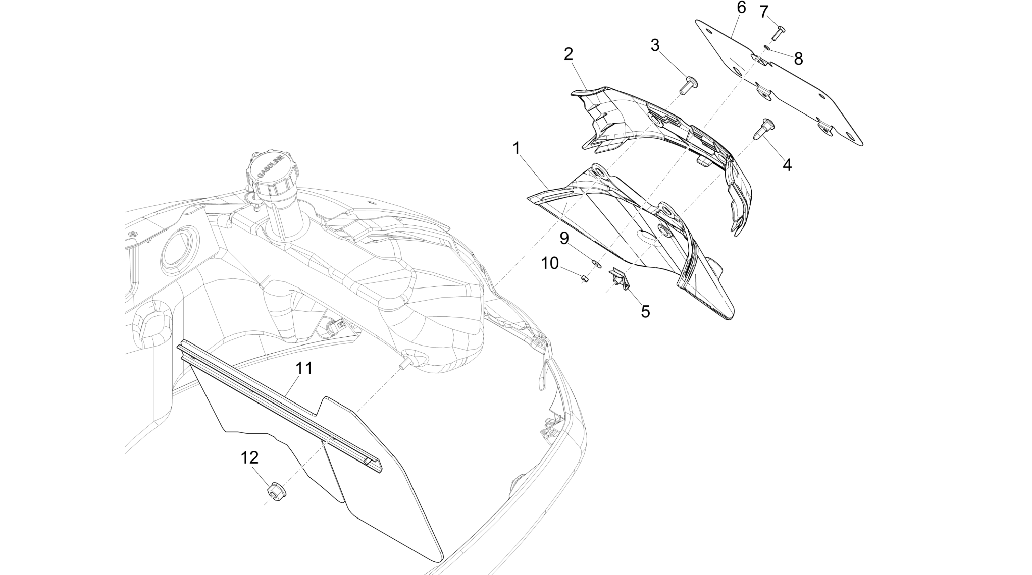 Rear cover - Splash guard
