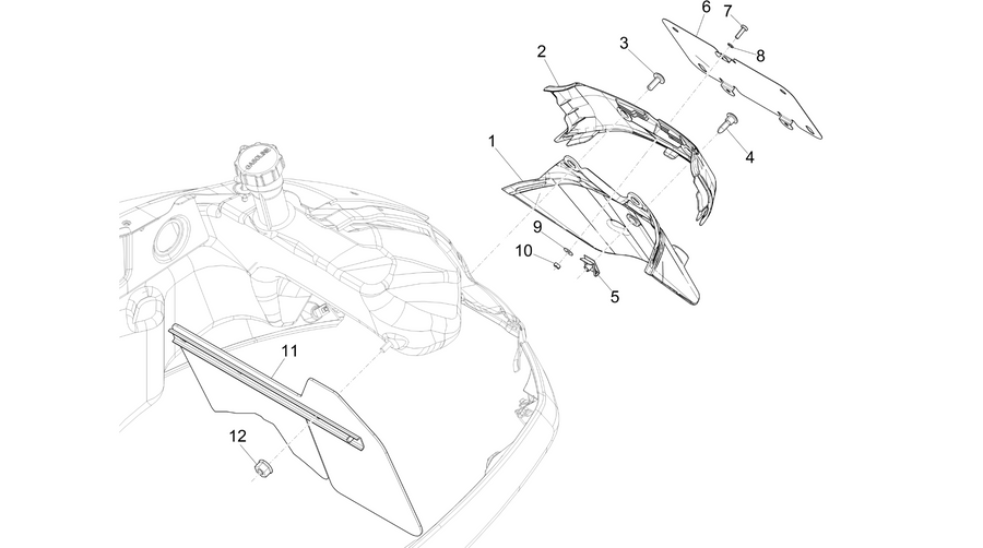 Rear cover - Splash guard