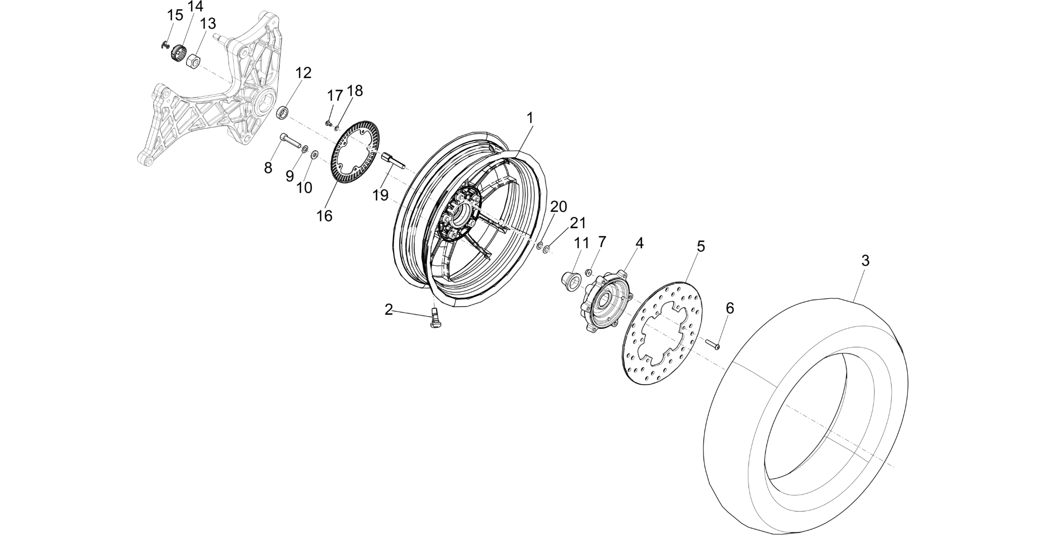 Rear wheel