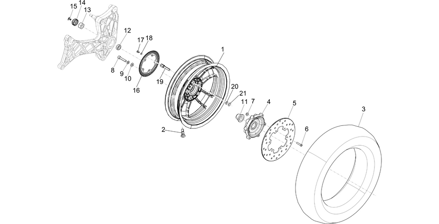 Rear wheel