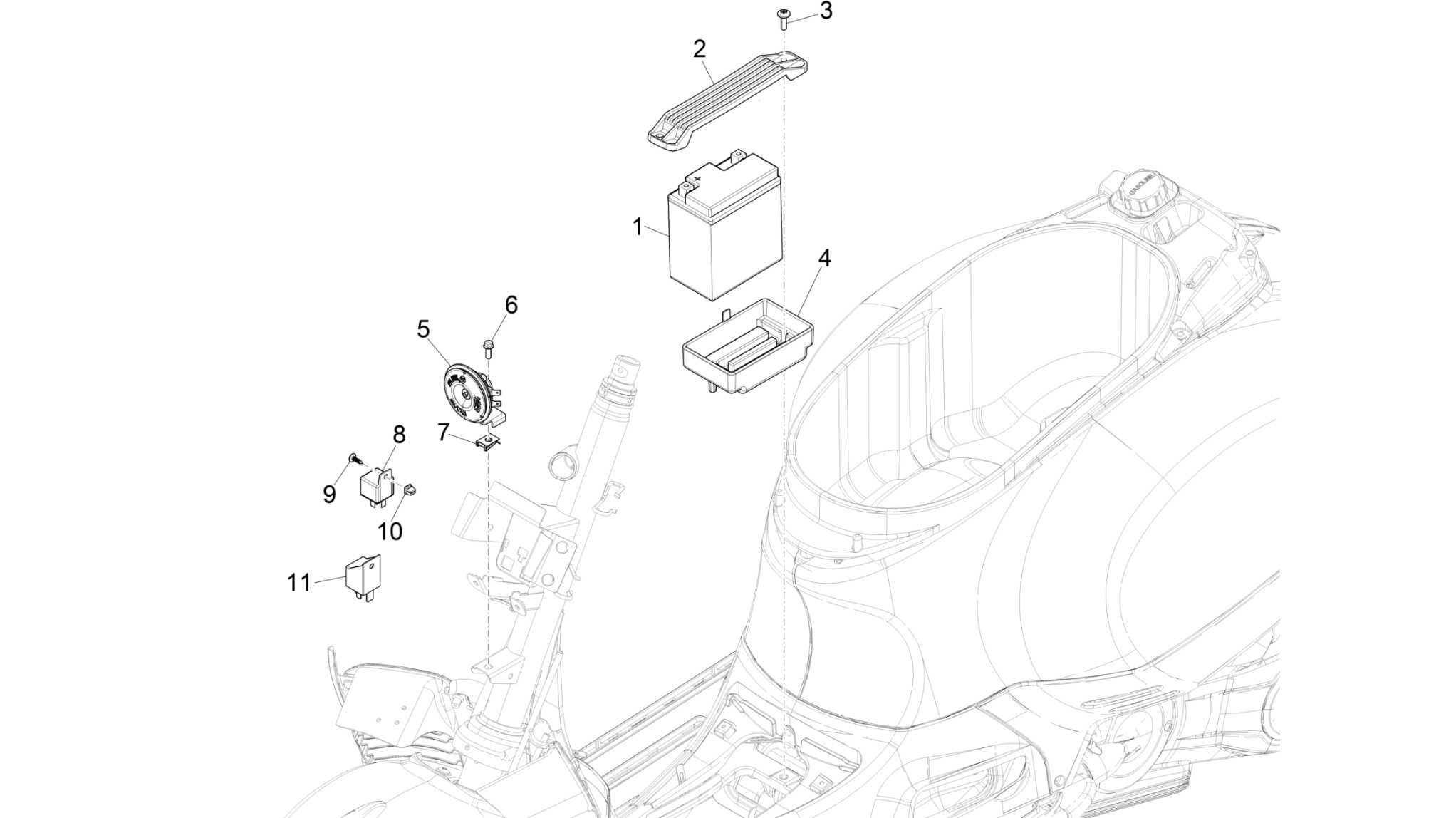 Remote control switches - Battery - Horn