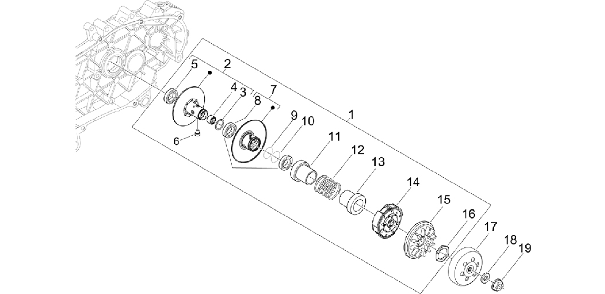 Driven pulley