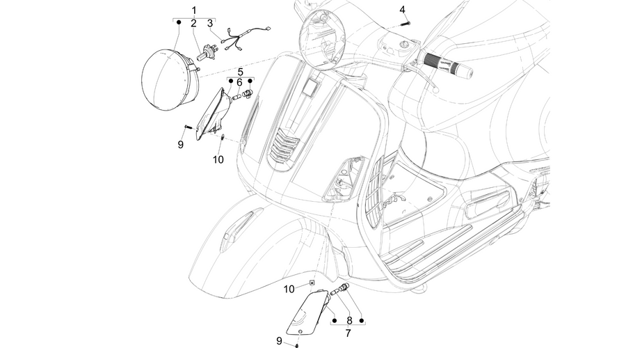Front headlamps - Turn signal lamps