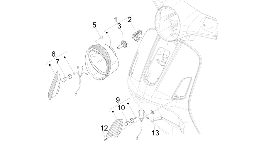 Front headlamps - Turn signal lamps