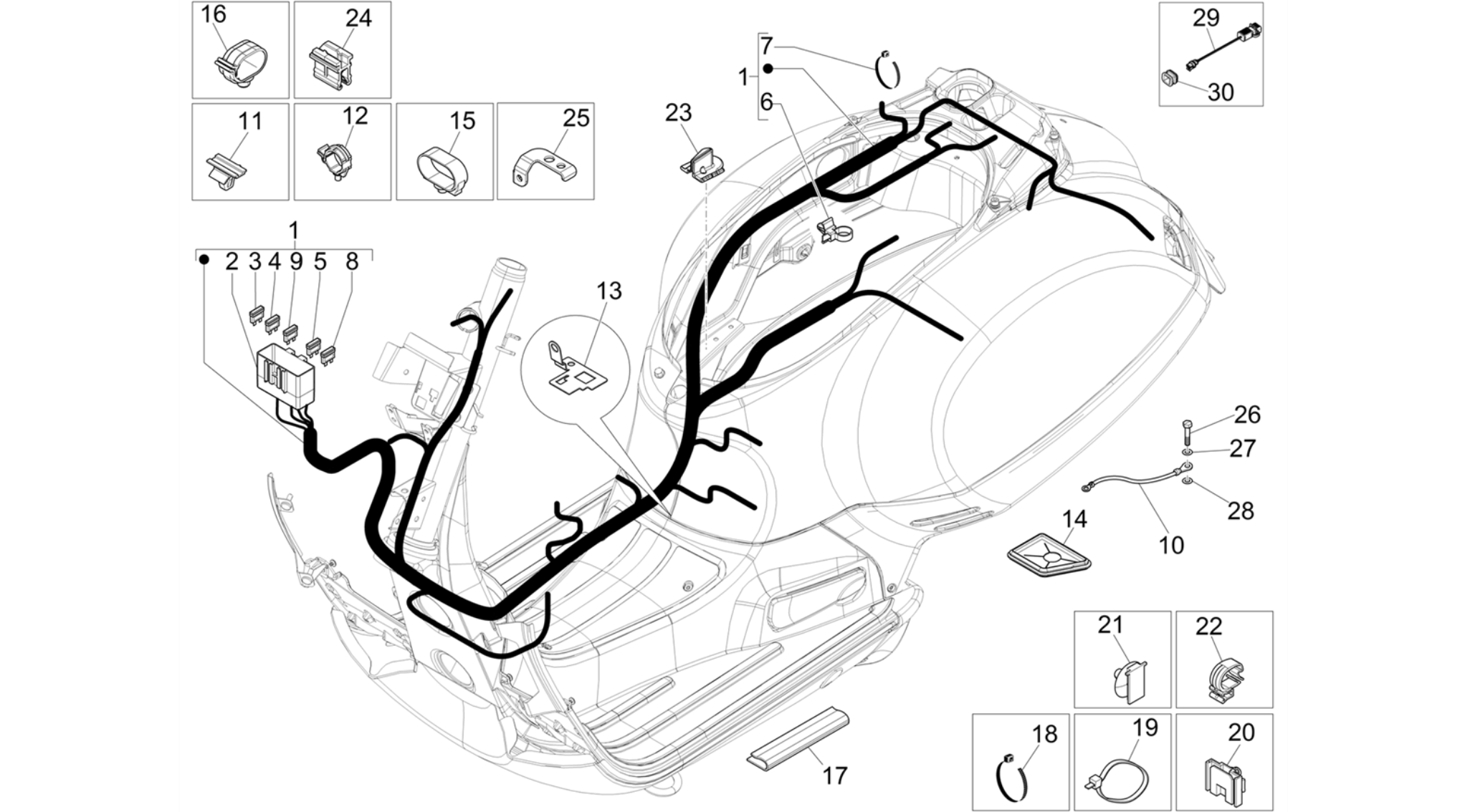 Main cable harness