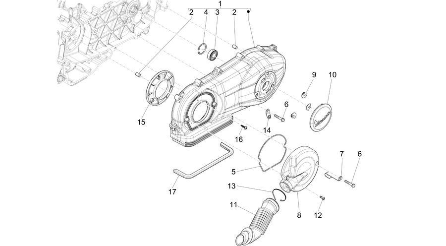 Crankcase cover - Crankcase cooling