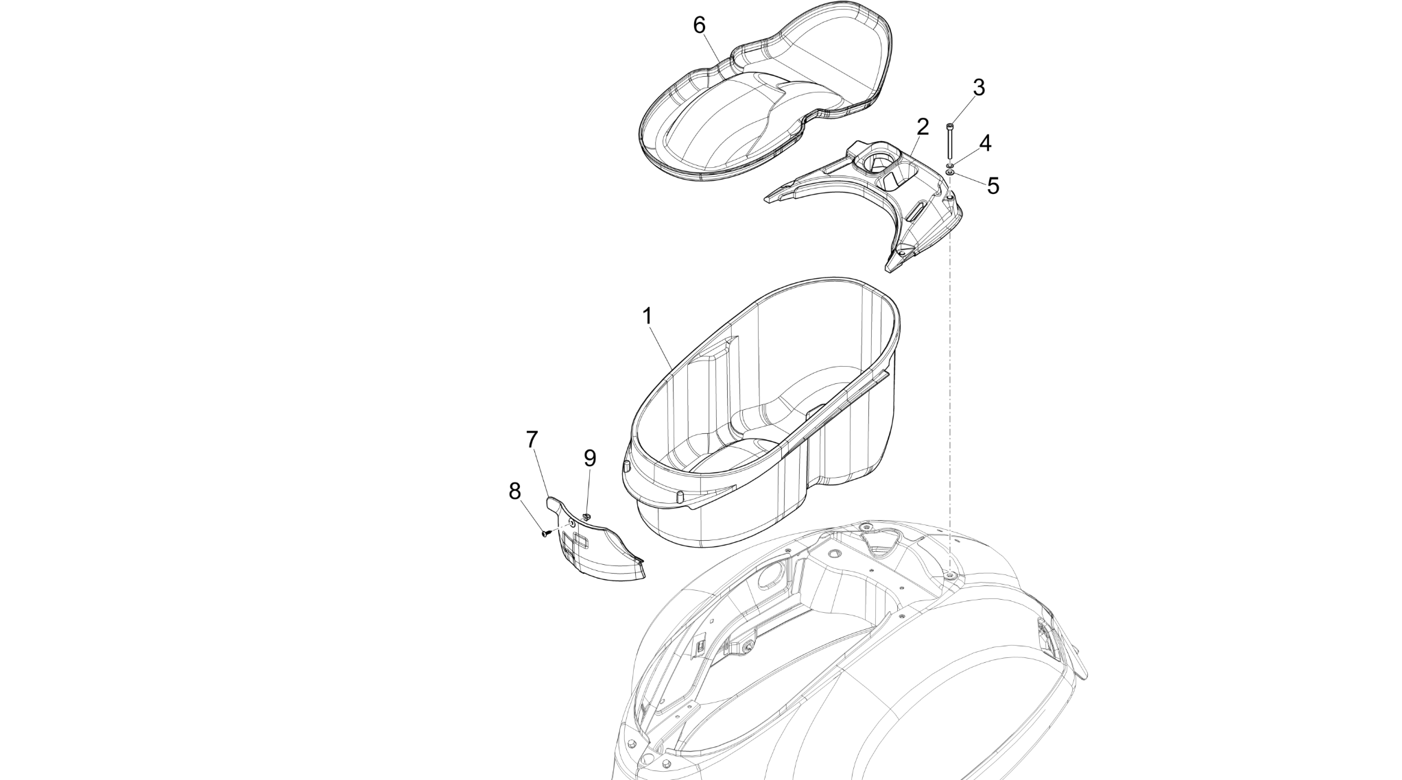 Helmet huosing - Undersaddle