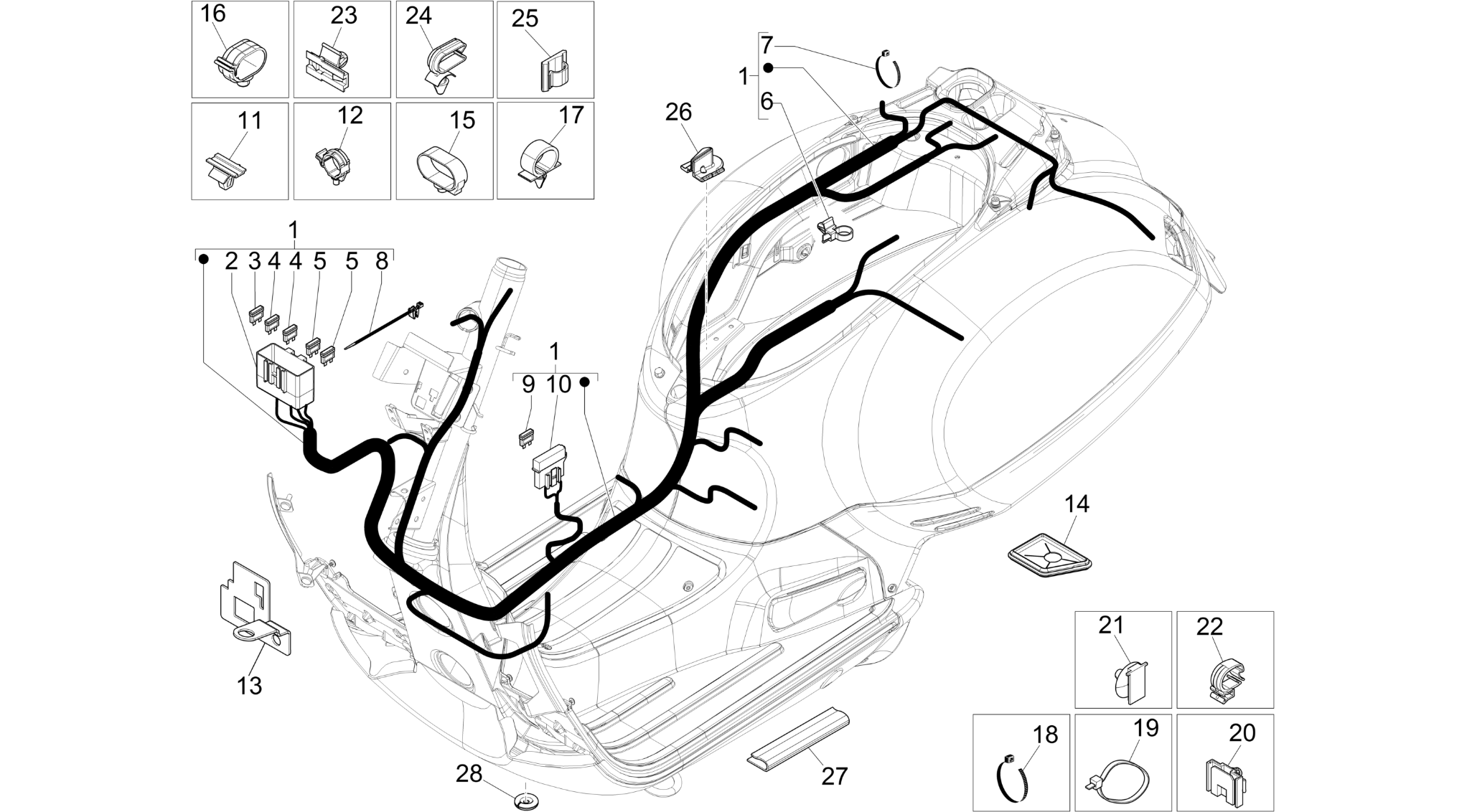 Main cable harness