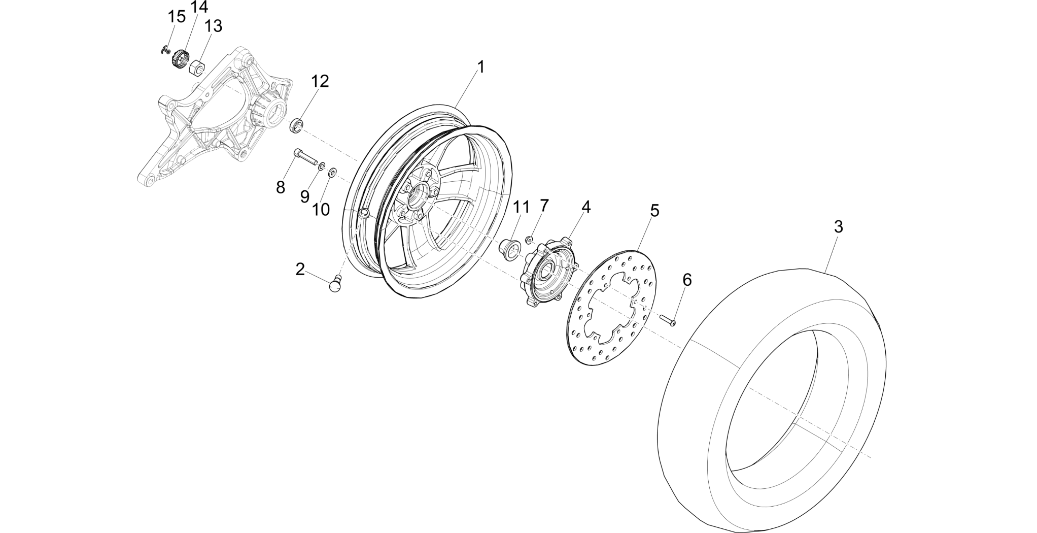 Rear wheel