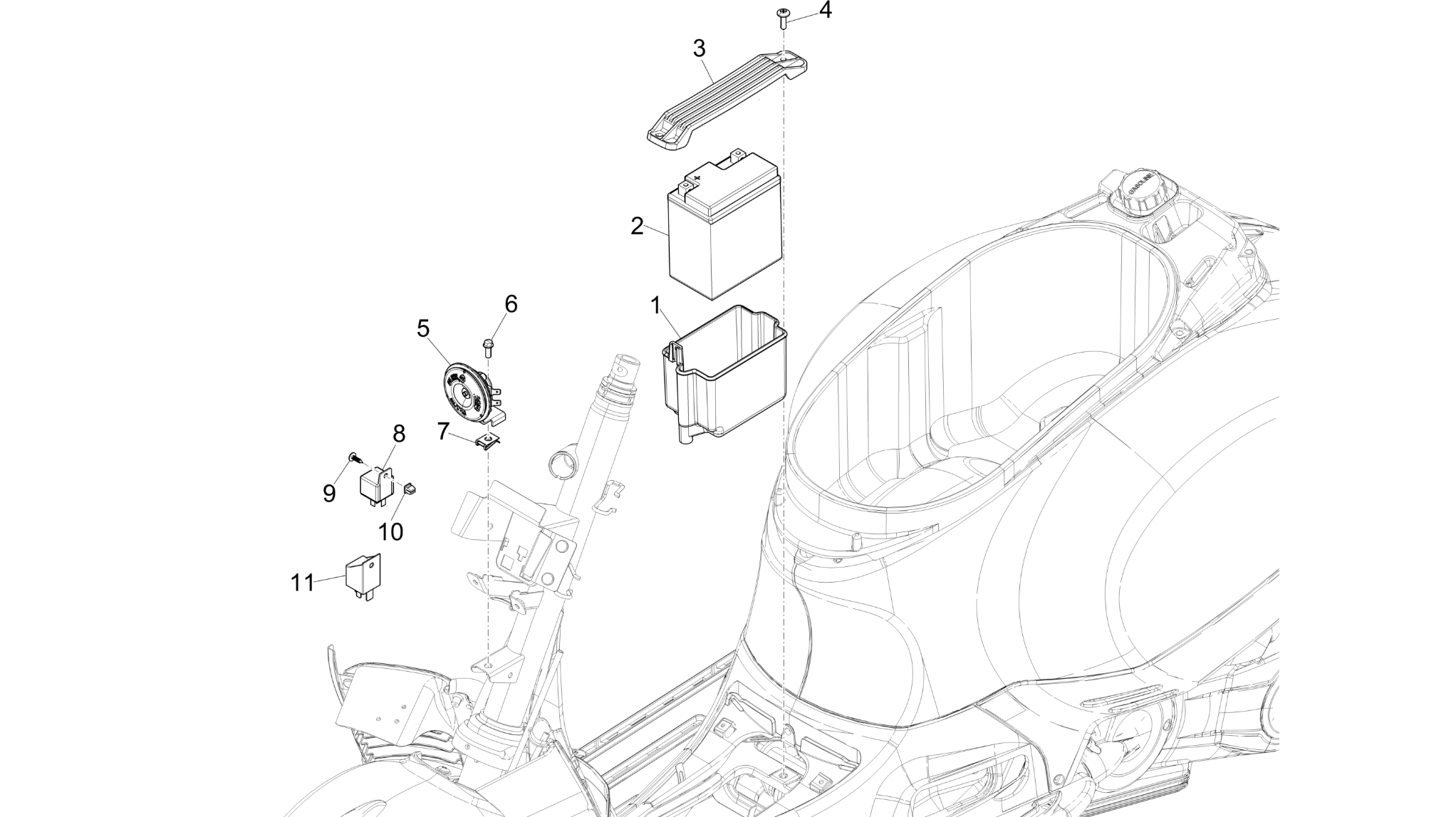 Remote control switches - Battery - Horn