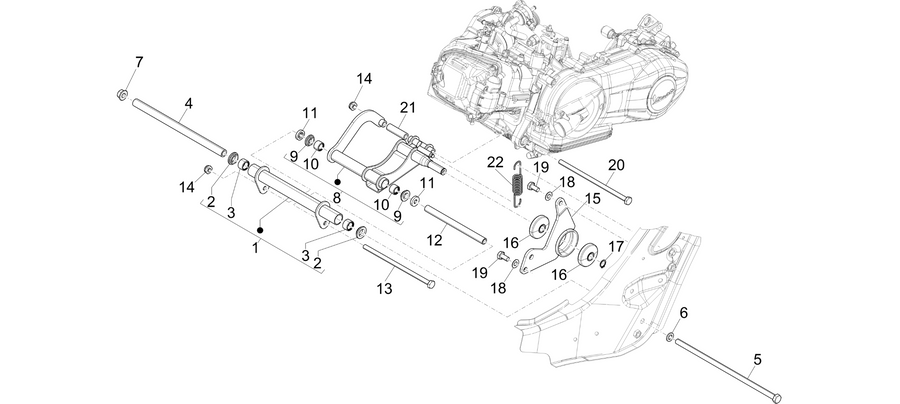 Swinging arm