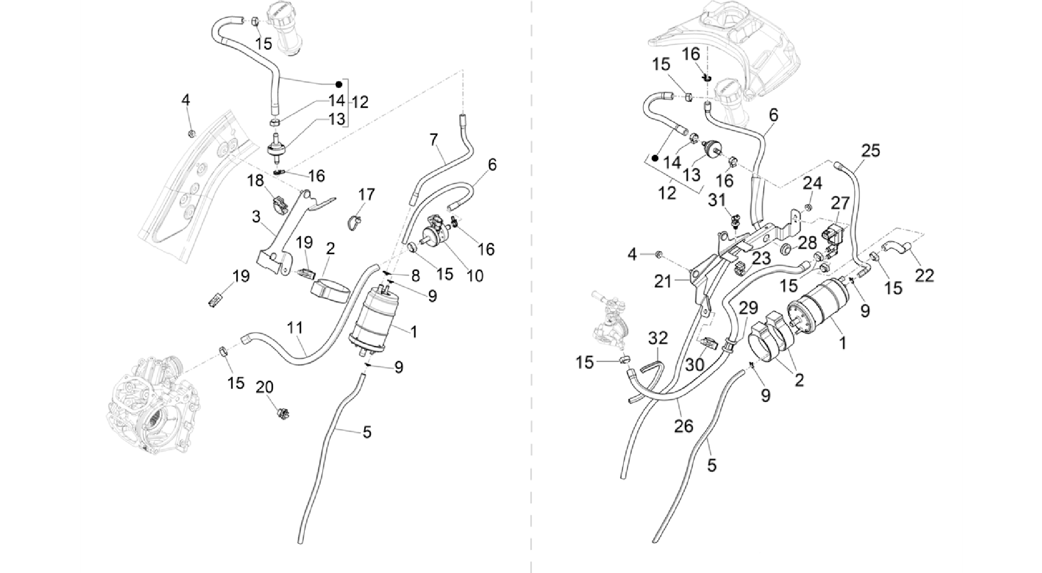 Anti-percolation system