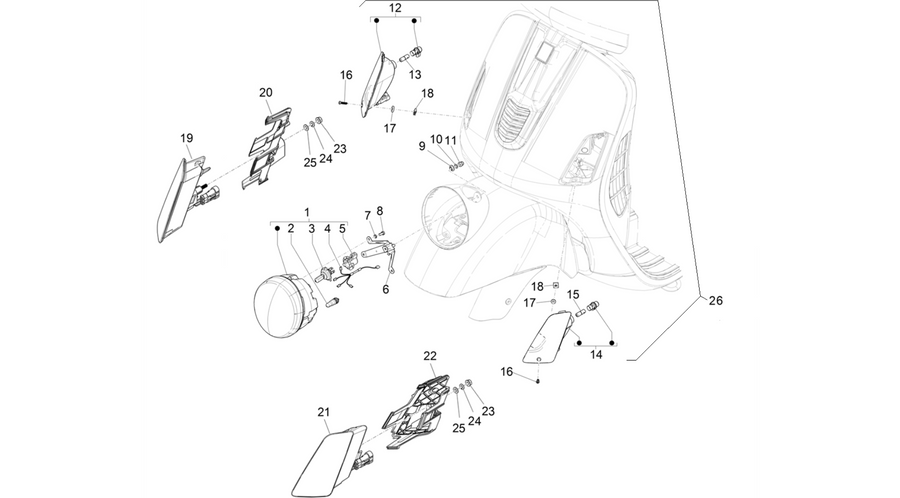 Front headlamps - Turn signal lamps