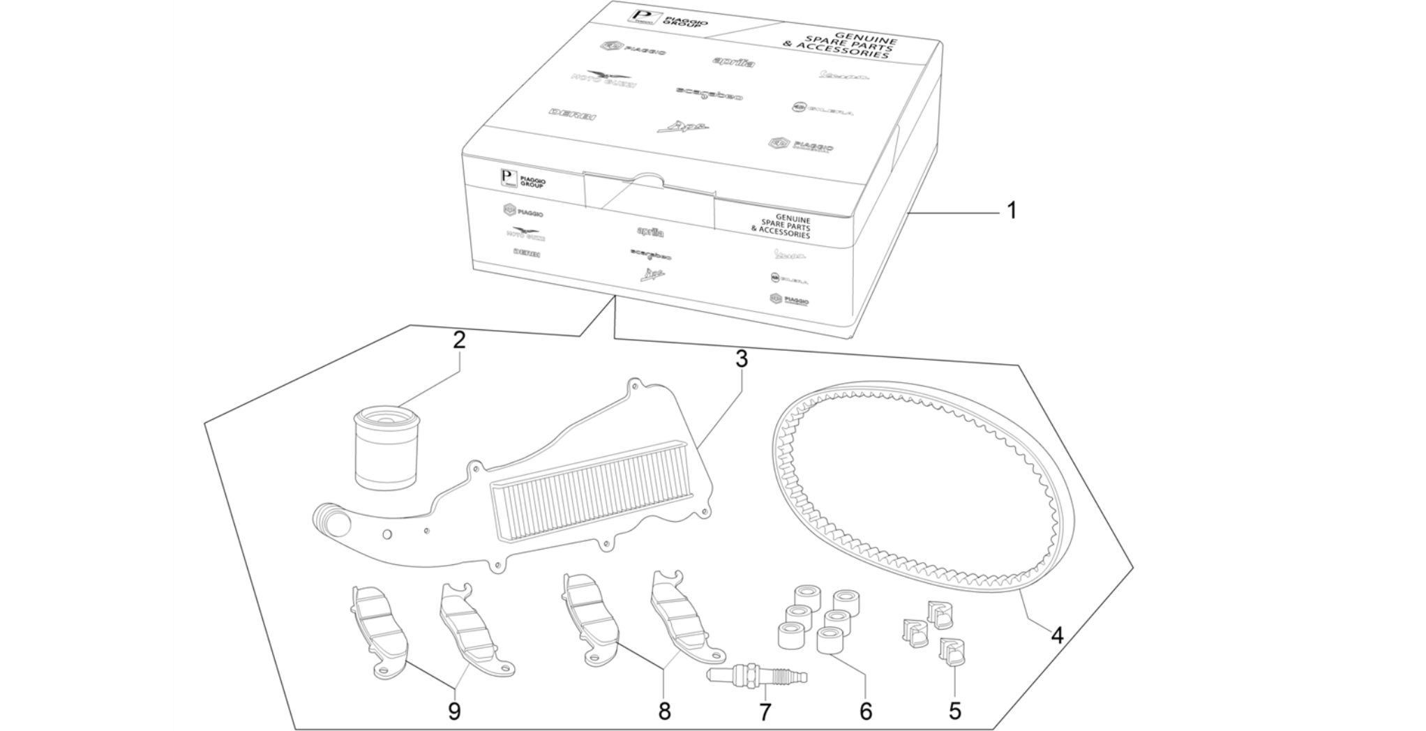 Complete wear and maintenance kit
