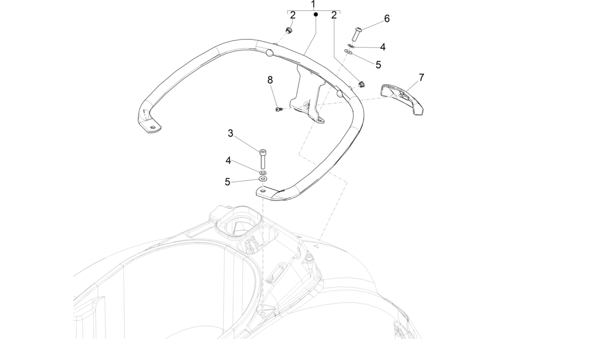 Rear luggage rack