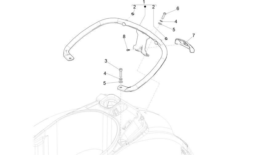 Rear luggage rack