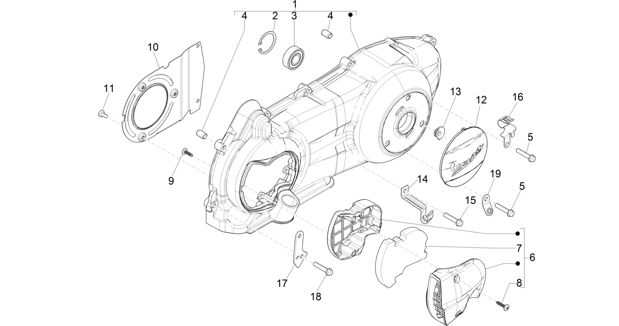 Crankcase cover - Crankcase cooling