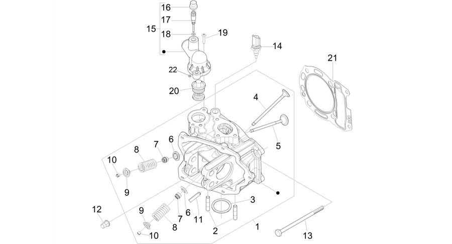 Cylinder head unit - Valve