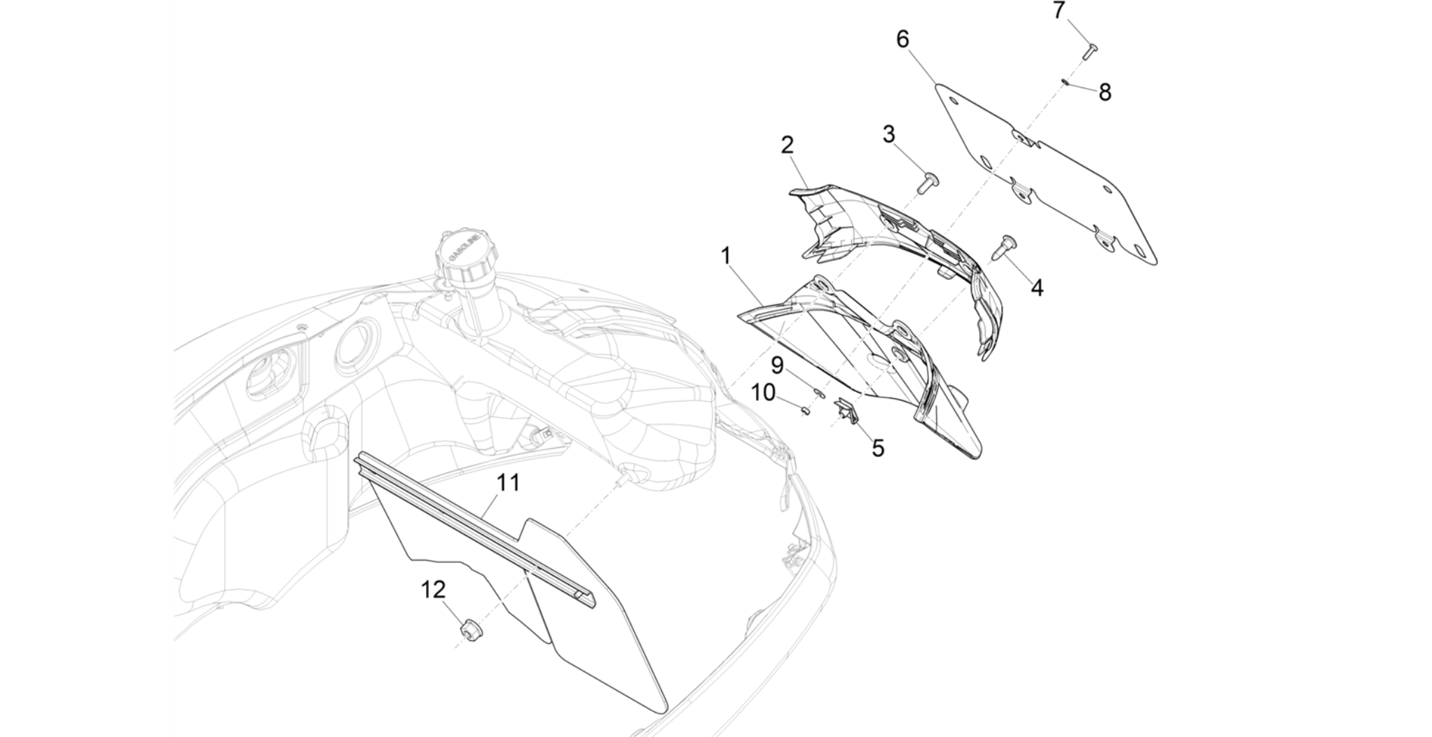 Rear cover - Splash guard