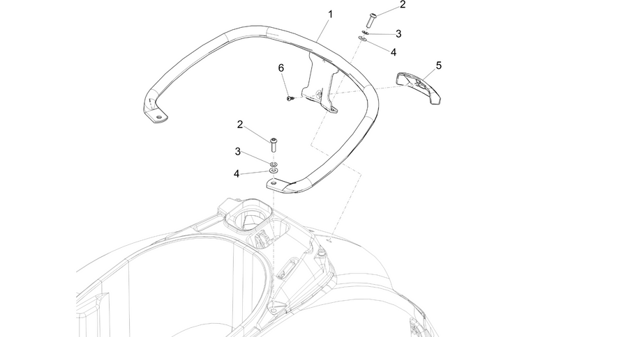 Rear luggage rack