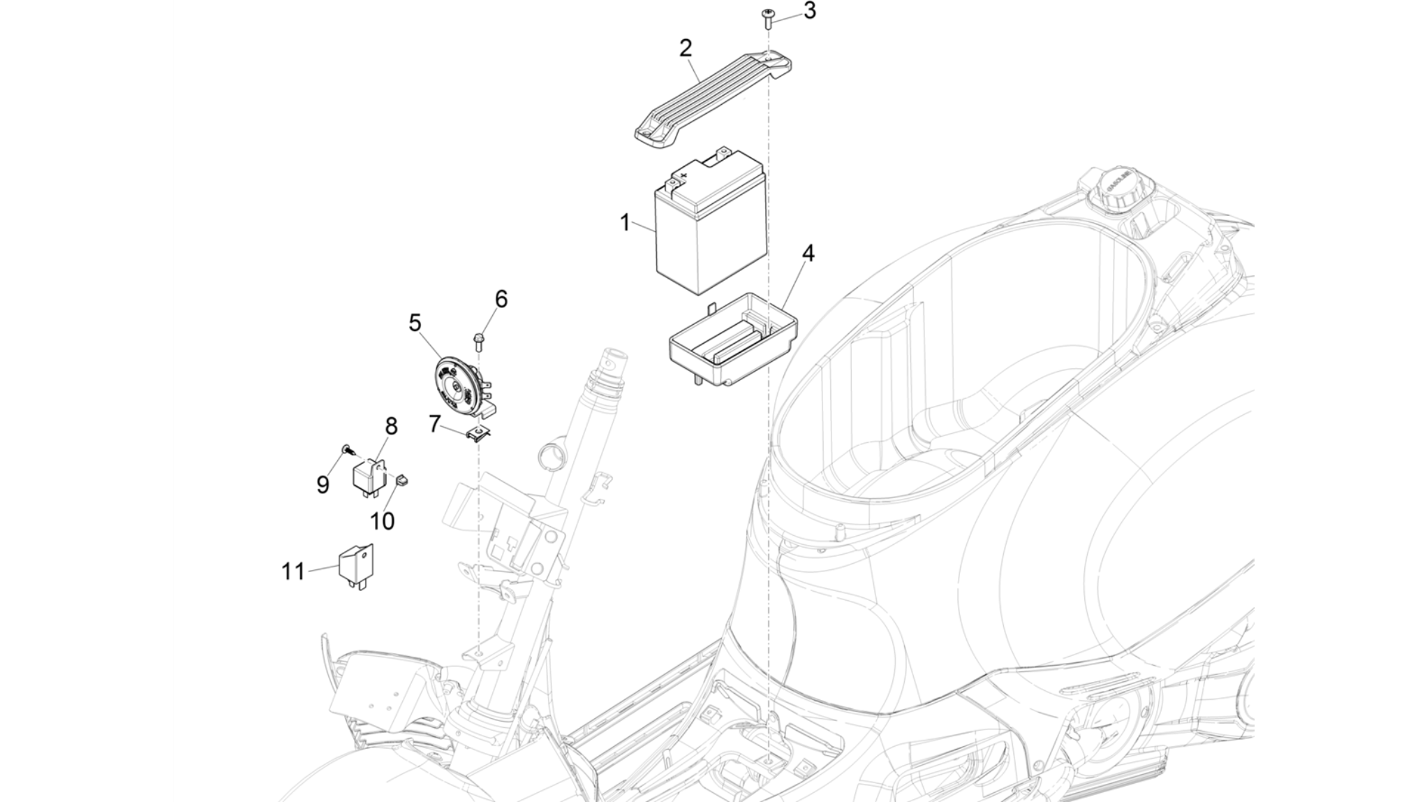 Remote control switches - Battery - Horn