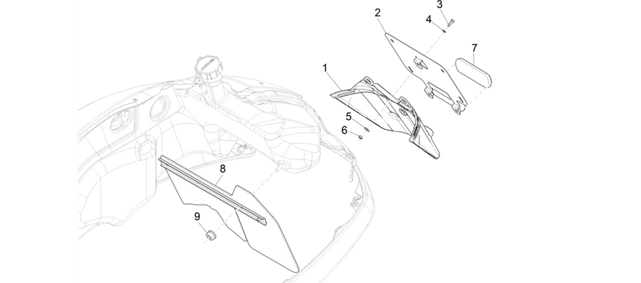 Rear cover - Splash guard