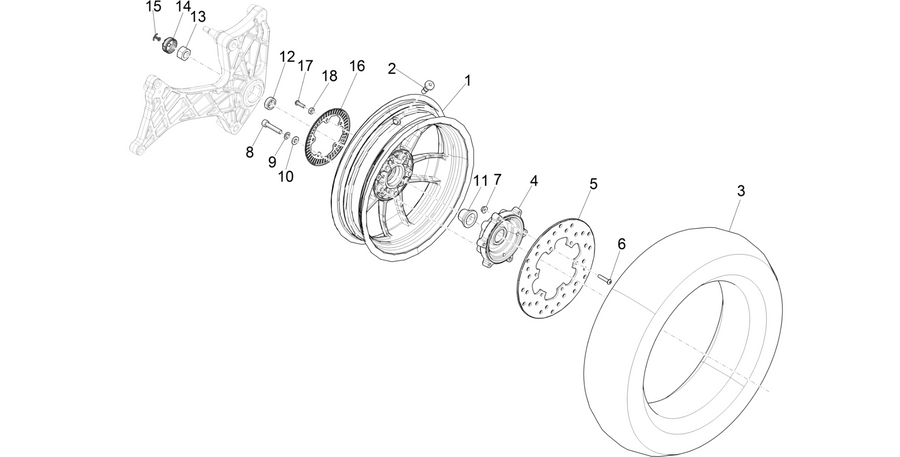Rear wheel