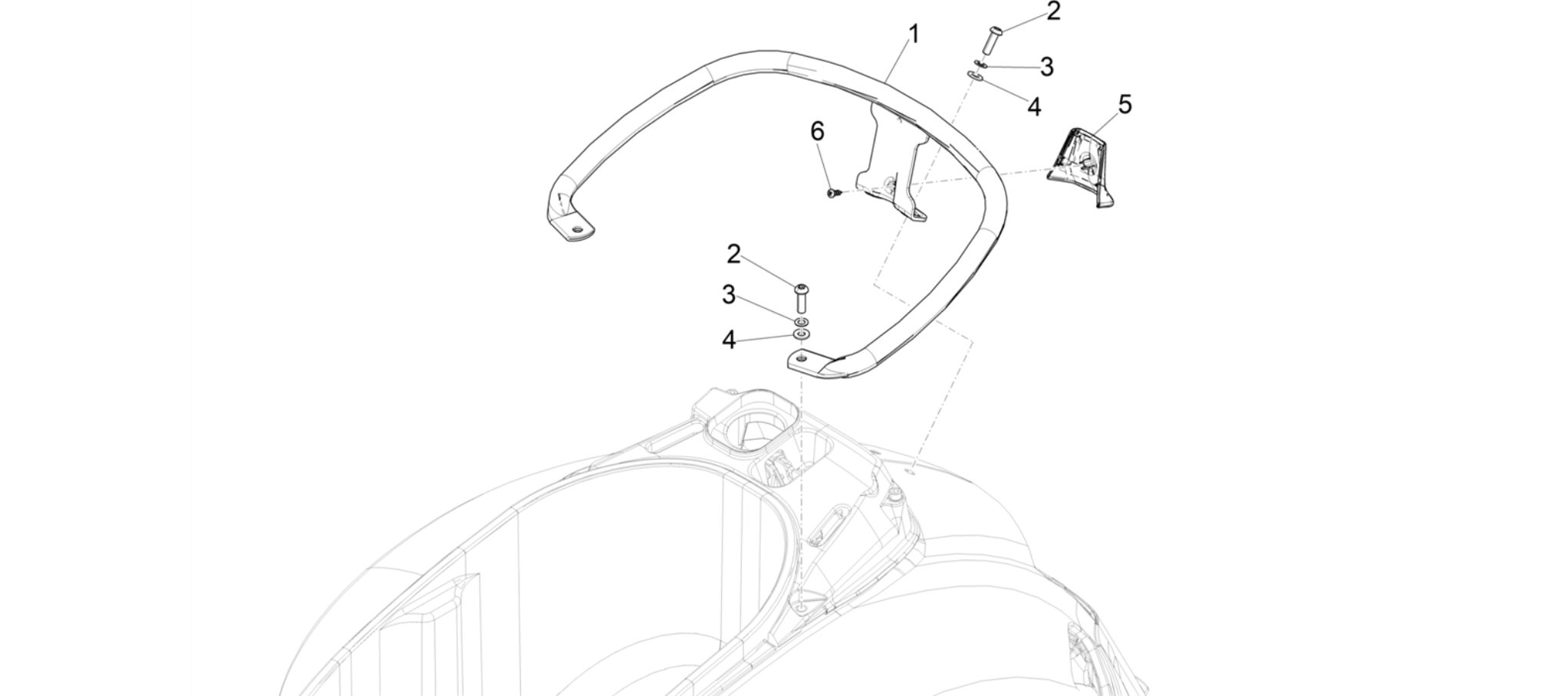 Rear luggage rack